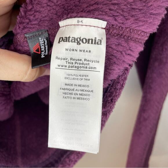 Patagonia Re-Tool Snap-T Pullover in Deep Plum Light Balsamic X-Dye Size S - Picture 6 of 10